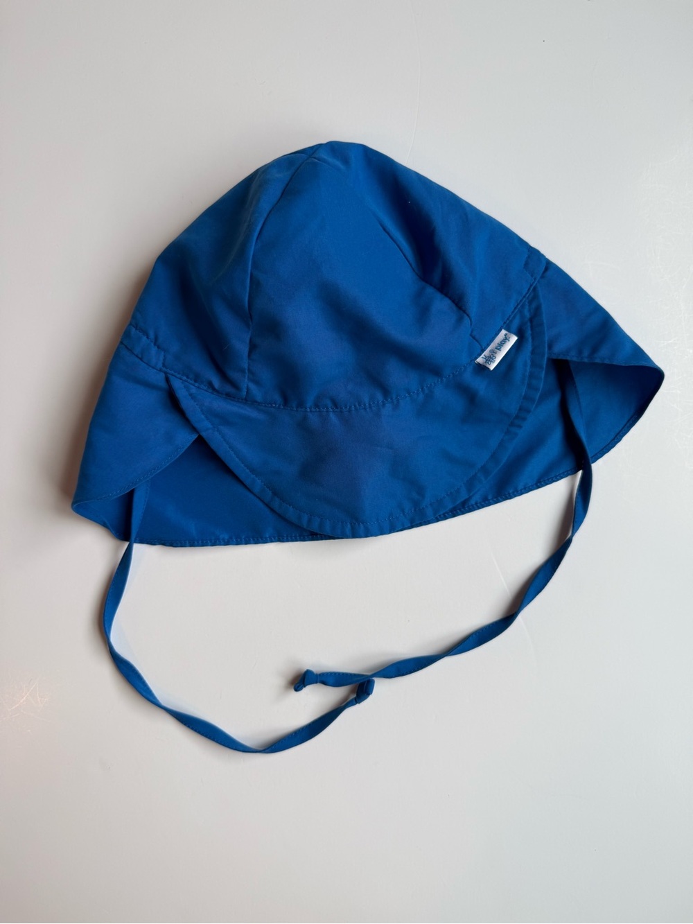Baby UPF 50 Blue Sun Hat with Chin Strap, 9-18M